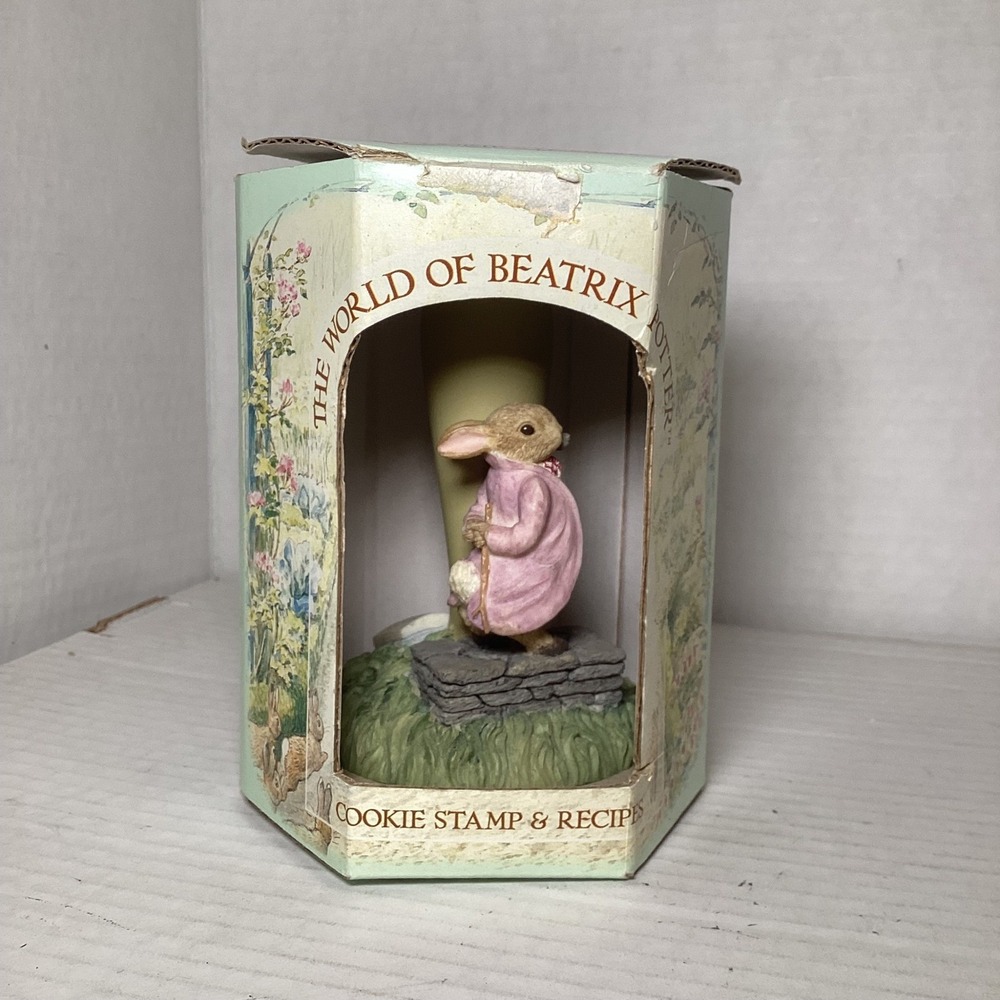 Vintage 1997 Beatrix Potter Peter Rabbit Cookie Stamp Hill Design Inc Figurine